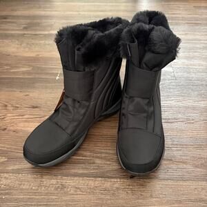 Easy‎ Spirit sz 8.5 black comfy sherpa interior boots NWT